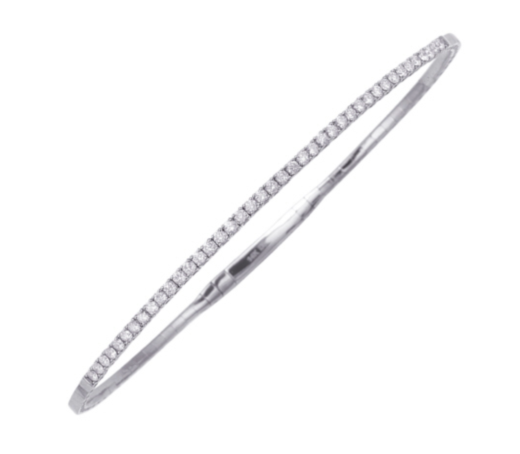 Diamond Flex Bangle - WG