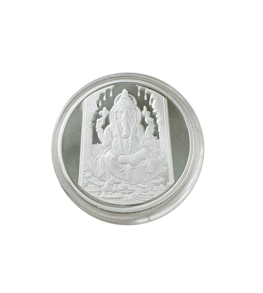 Ganesh Silver Coin
