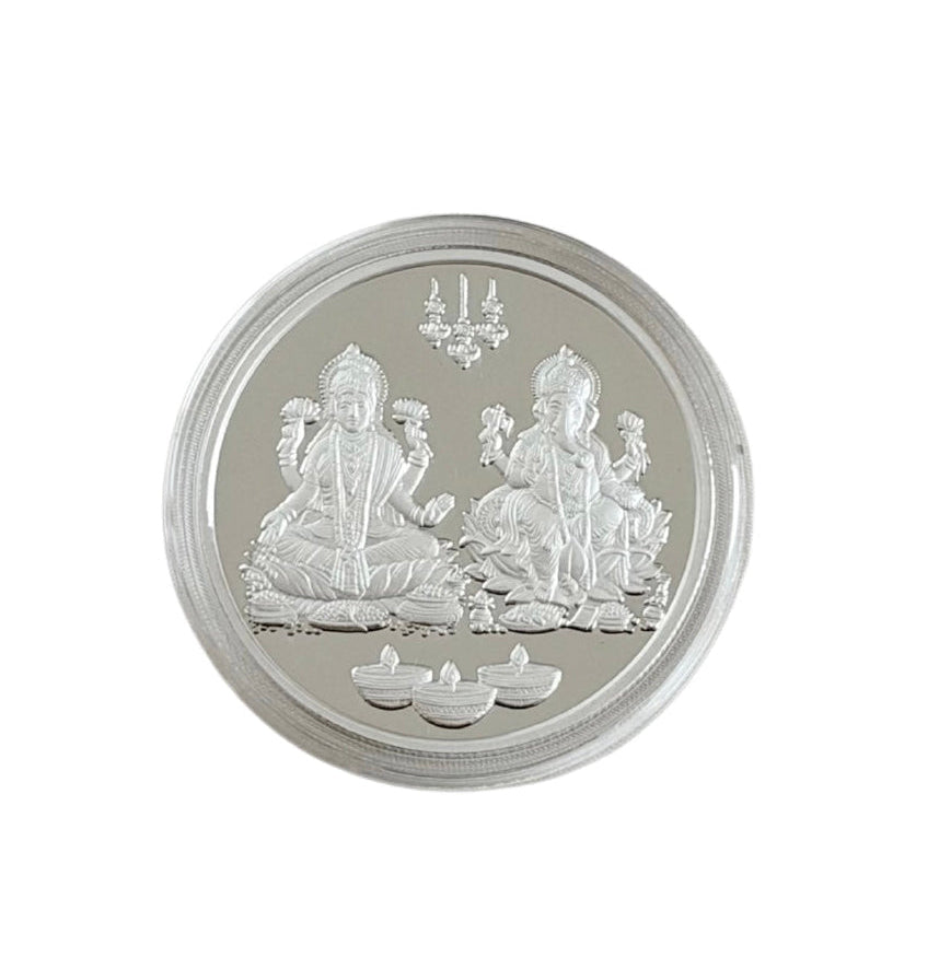 Lakshmi Ji/Ganesh Silver Coin